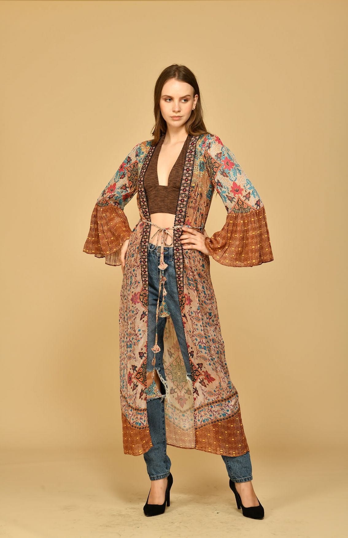 Mud Brown Kimono