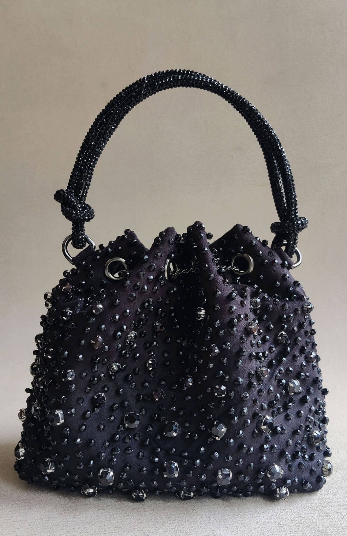 The Starry Bucket Bag In Black
