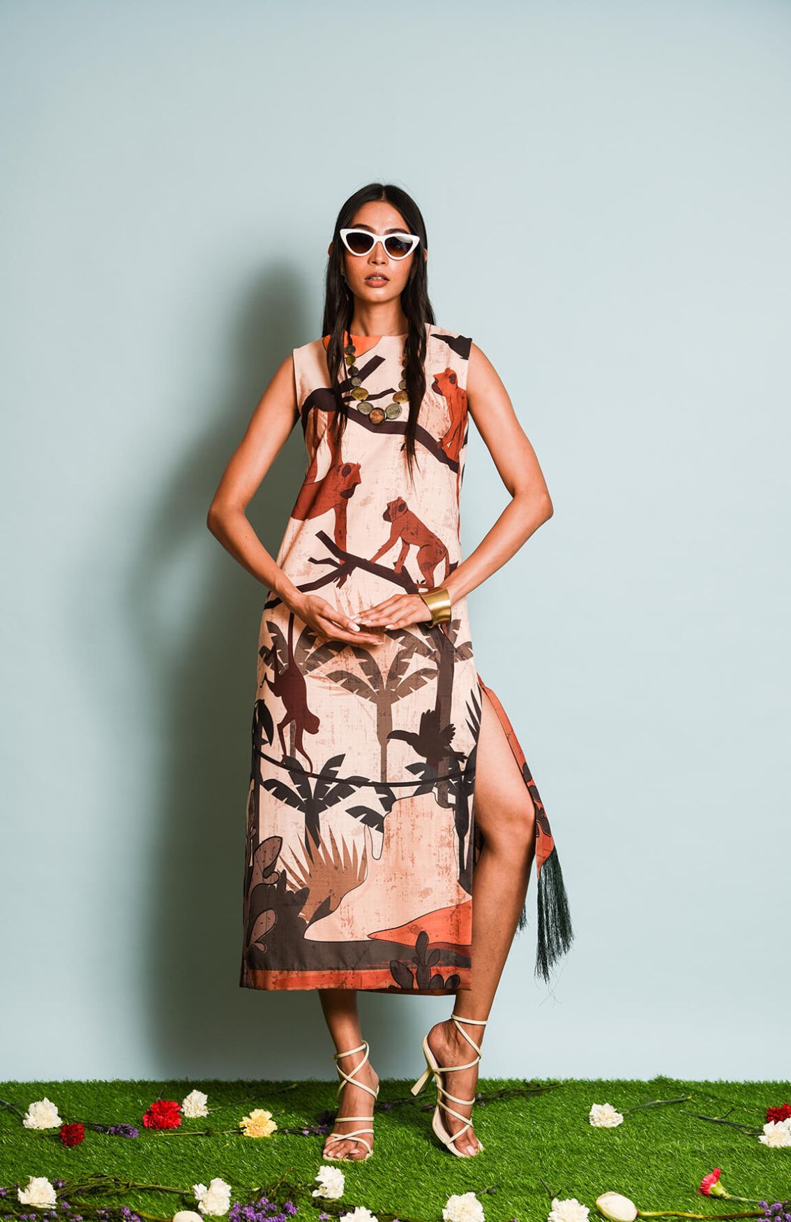 Safari Print Dress