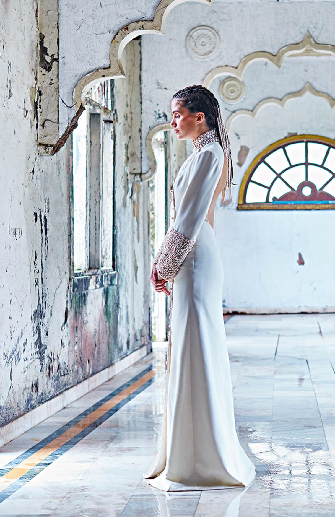 Ivory Jacket Gown