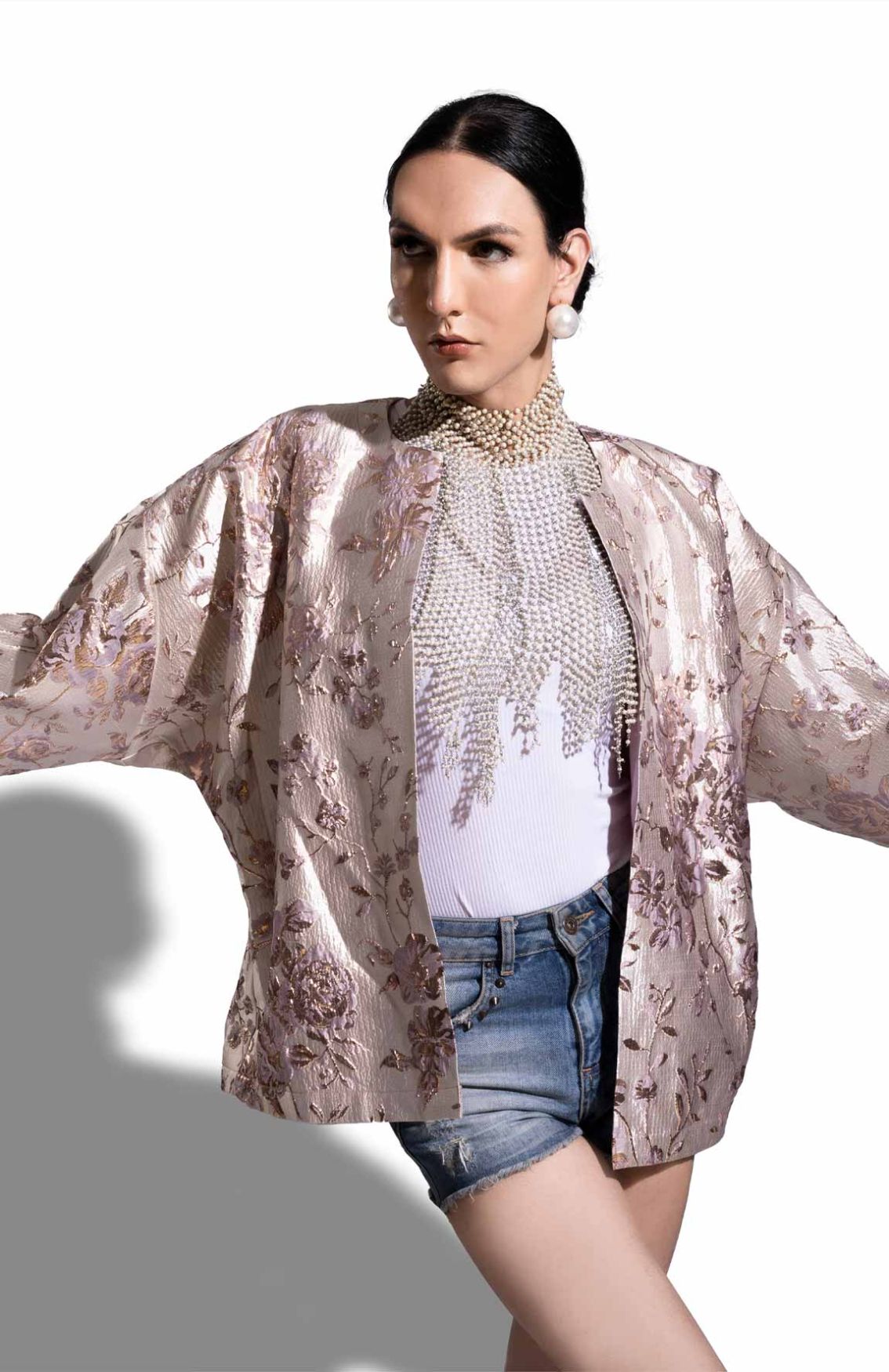 Lilac Silver Party Jacket