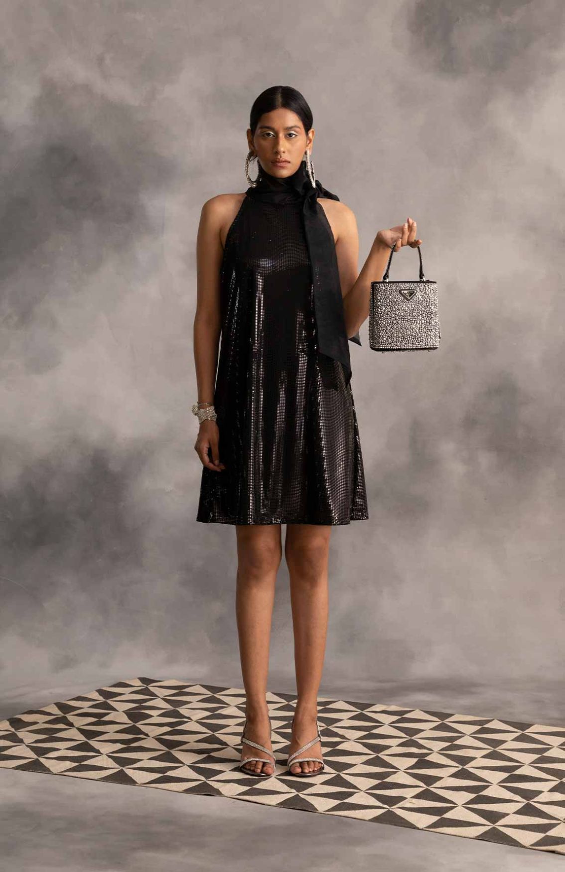 Black Luxe Party Dress