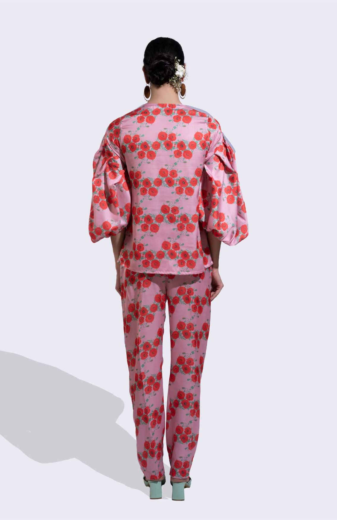 Mosaic Red Flower Co-ord Set