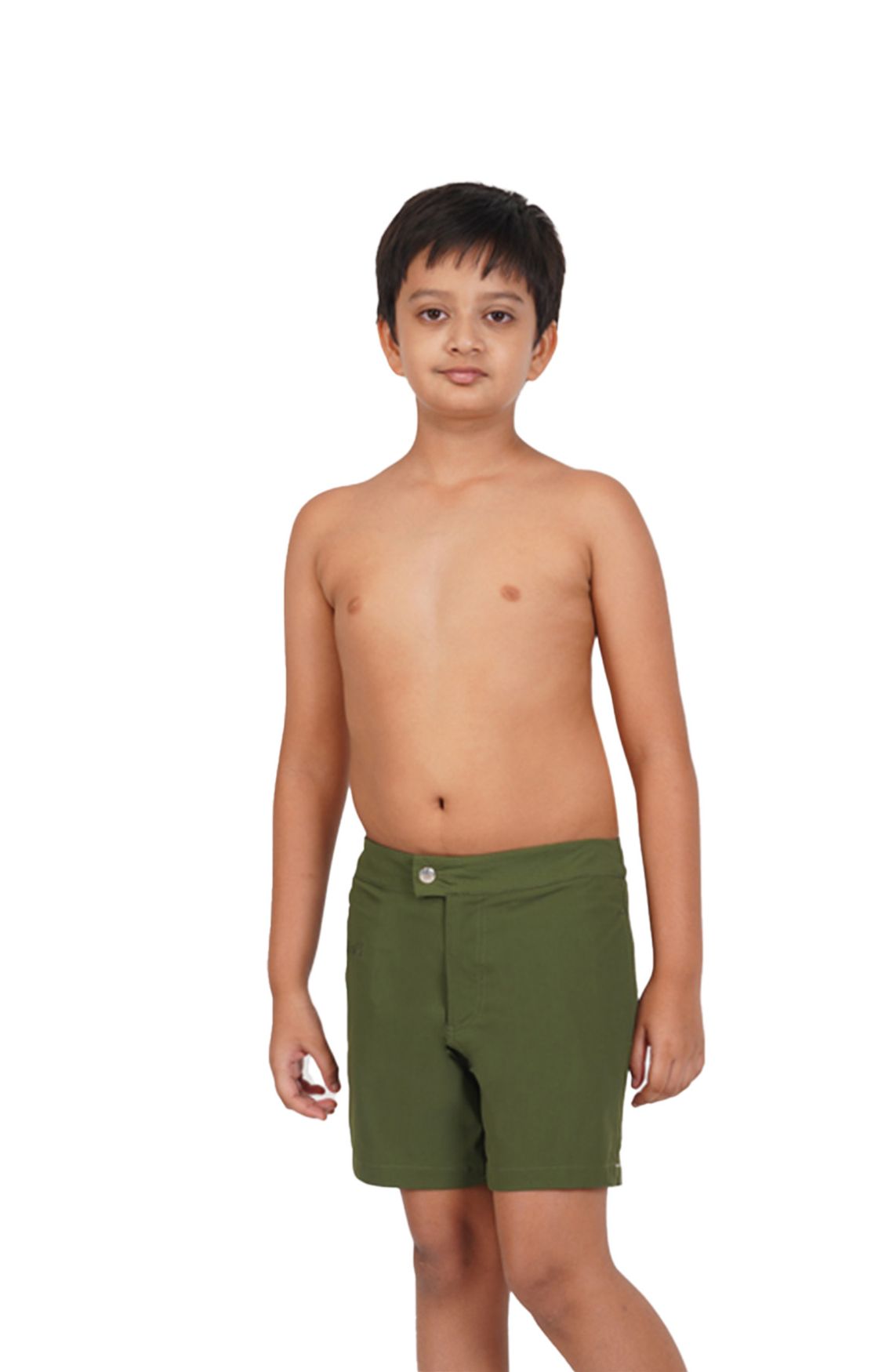 Forest Solid Boys Shorts