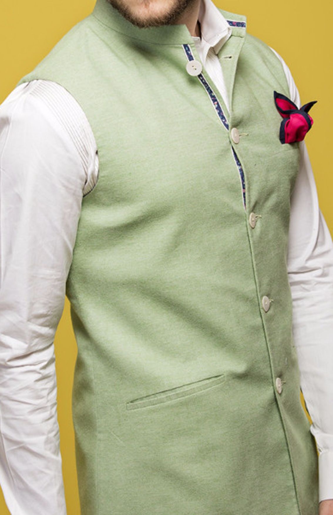 Mint Green Nehru Jacket