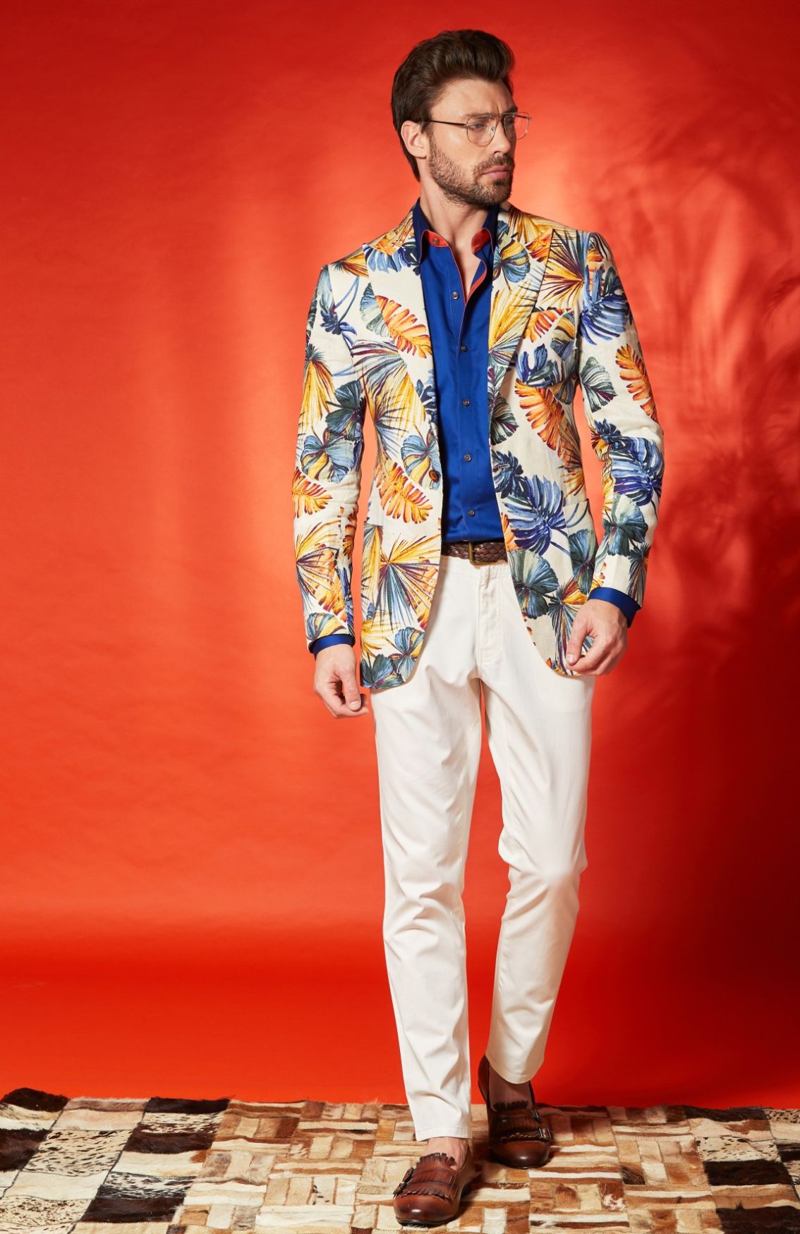 Digital Printed Linen  Summer Jacket