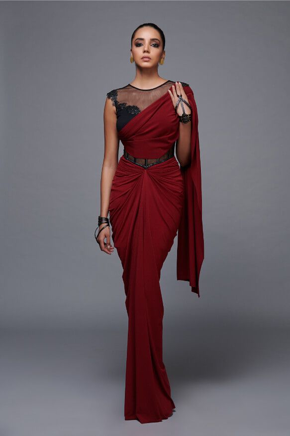 Corset Saree Gown