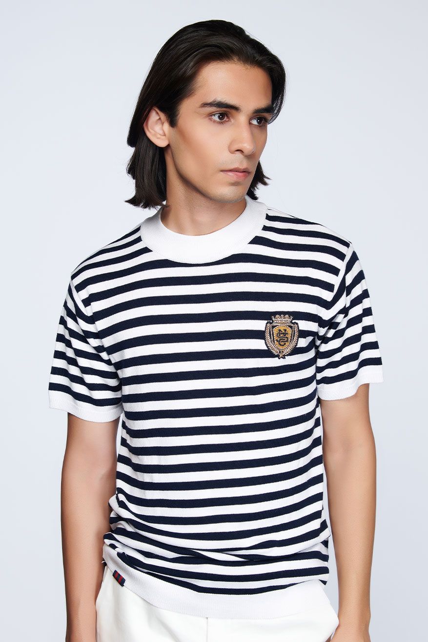 SNCC Flat Knit Striped T-Shirt