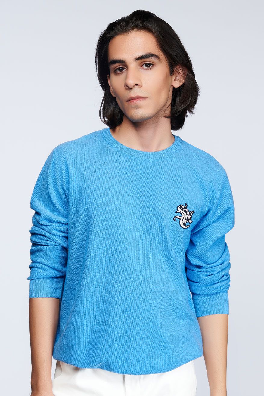 SNCC Light Blue Crested Sweater