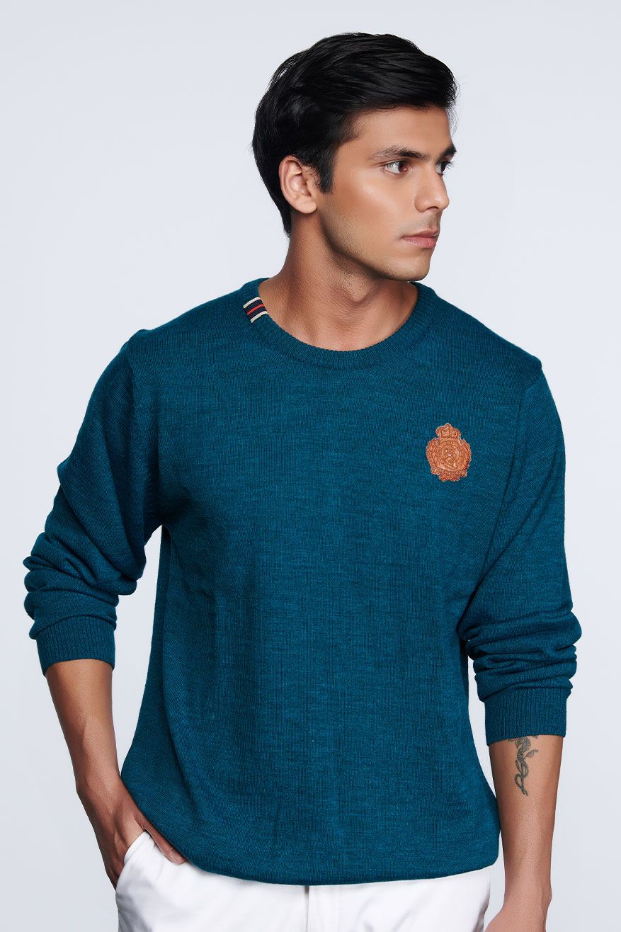 Crested Teal Sweater