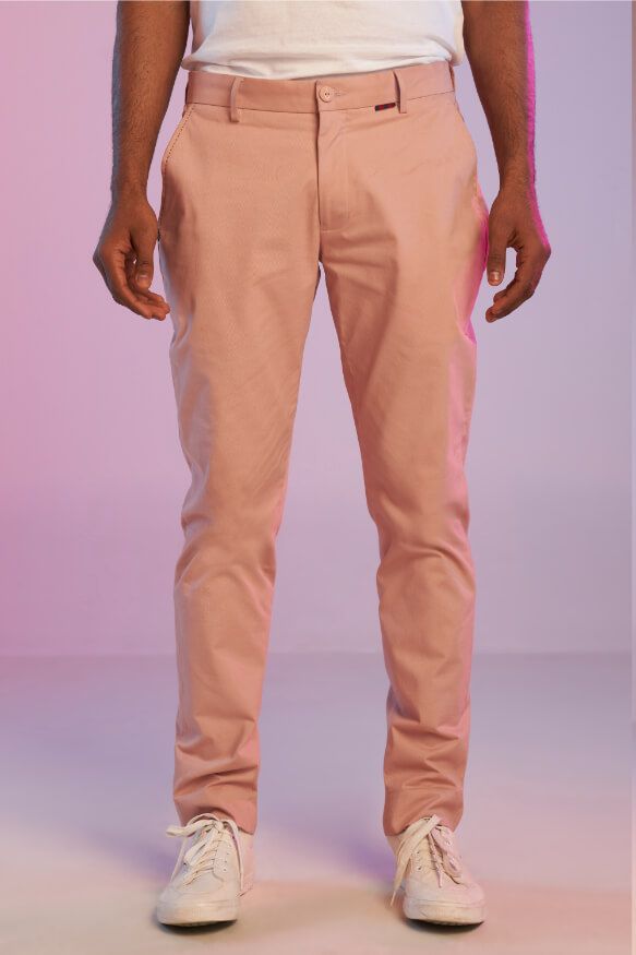 Pastel Rose Classic Trousers