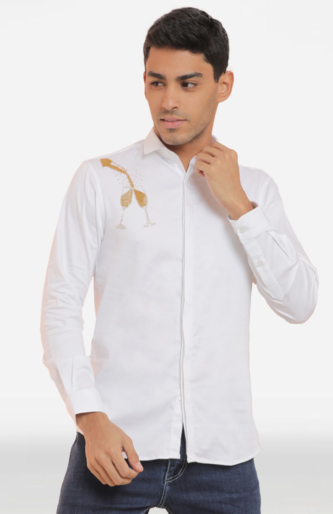 The Champage Shirt (White)