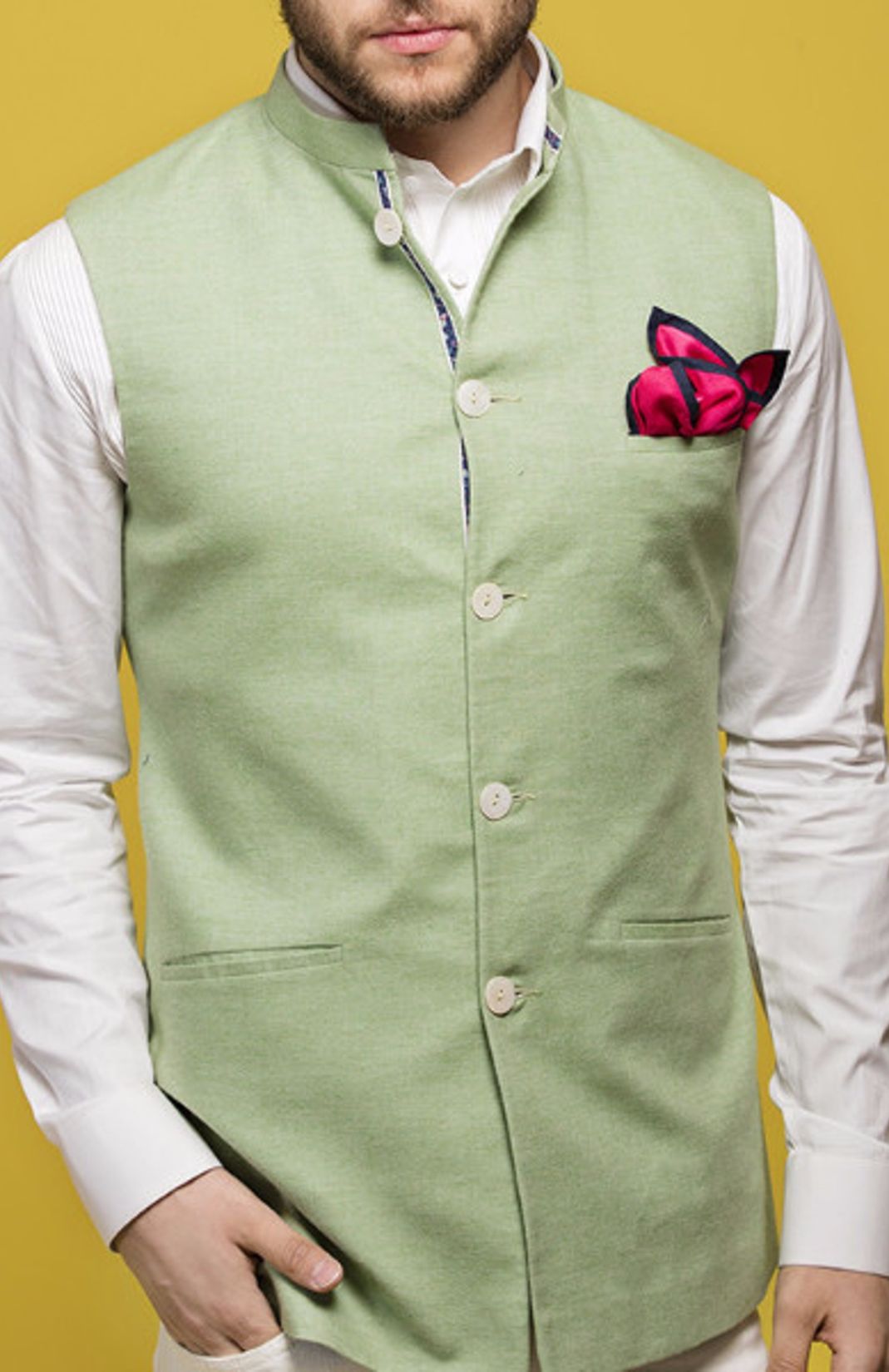 Mint Green Nehru Jacket