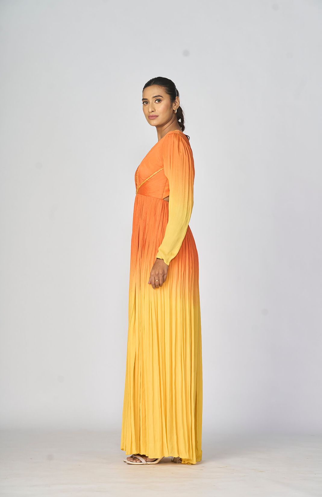 Sunset Orange Gown