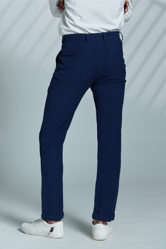  Classic Navy Trouser With Adamas